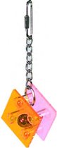 Flamingo vogelspeelgoed kooihanger acryl mini