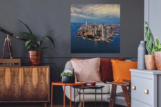 Stickers Stickers muraux - New York - Manhattan - Water - 80x80 cm - Feuille adhésive