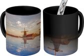 Magische Mok - Foto op Warmte Mok - Molens op een rij - 350 ML
