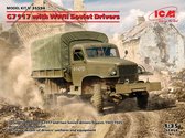 1:35 ICM 35594 G7117 Truck with WWII Soviet Drivers Plastic kit