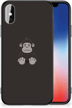 Trendy Telefoonhoesjes Geschikt voor iPhoneX | Xs GSM Hoesje met Zwarte rand Gorilla