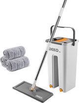 Magic Mop - Huishoudelijke Dweil - Vloerwisser - Dweilsysteem - Dweilset - Schoonmaakspullen - Inclusief Emmer - 4 Mop Pads