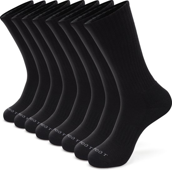 Trendy Sportsokken - Zwart - Man - 8 pack - Monfoot