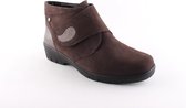 Solidus 40003 half hoge schoen met klittenband Taupe