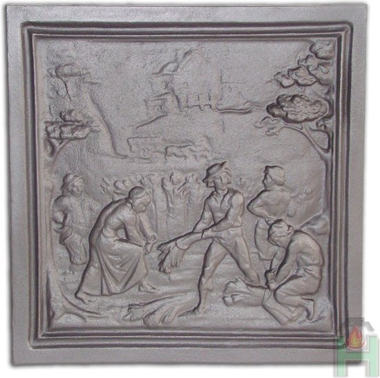 Haardrooster/vuurrooster voor open haard - 58 x 36 cm