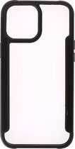 Shop4 - iPhone 13 Pro Max Hoesje - Bumper Back Case Zwart