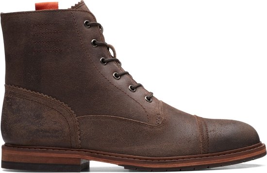 Clarks - Heren schoenen - Clarkdale West - G - dark brown suede