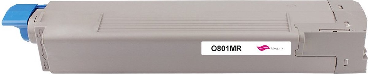 OKI 44643002 - Toner Magenta - 7300 pagina's - Huismerk Compatible - Geschikt voor OKI Okidata C801 Okidata C821 - O801MR alternatief - OKI toner