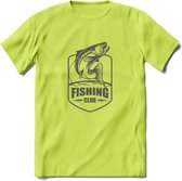 Fishing - Vissen T-Shirt | Grappig Verjaardag Vis Hobby Cadeau Shirt | Dames - Heren - Unisex | Tshirt Hengelsport Kleding Kado - Groen - L