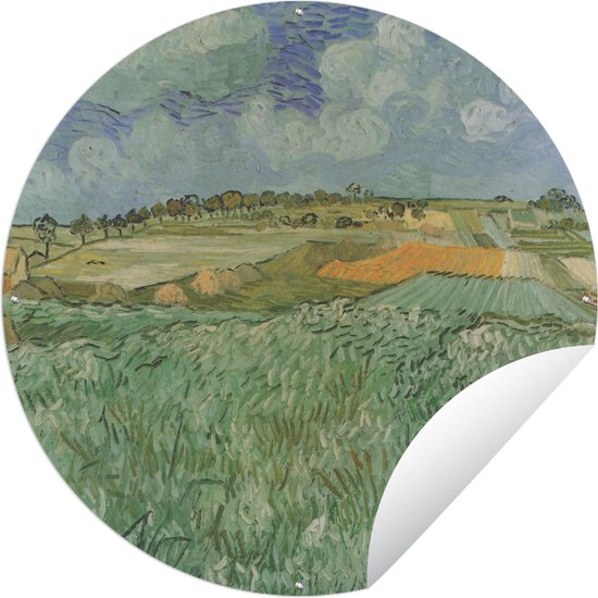 Cercle de Jardin Près d'Auvers - Peinture de Vincent van Gogh - 90x90 cm - Affiche Ronde de Jardin - Extérieur