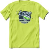 Vissen T-Shirt | Grappig Verjaardag Vis Hobby Cadeau Shirt | Dames - Heren - Unisex | Tshirt Hengelsport Kleding Kado - Groen - 3XL