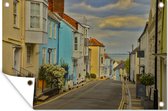 Tuinposter - Tuindoek - Tuinposters buiten - De gekleurde huizen van Cowes op het Isle of Wight - 120x80 cm - Tuin