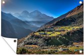 Tuinposter - Tuindoek - Tuinposters buiten - Bergdorpjes in de Himalaya, Nepal - 120x80 cm - Tuin
