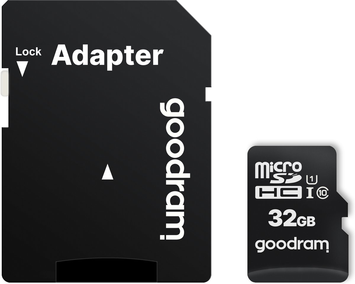 Goodram Micro SD + Adapter 32GB Class10 UHS I