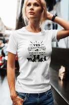 Yes I Really Do Need All These Dogs T-Shirt, Schattige Unisex T-Shirt Cadeaus Voor Hondenbezitters, Cadeau Voor Hondenliefhebbers, D001-091W, L, Wit