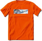 Vissen T-Shirt | Grappig Verjaardag Vis Hobby Cadeau Shirt | Dames - Heren - Unisex | Tshirt Hengelsport Kleding Kado - Oranje - L