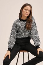 Mango Trui Gebreide Trui Met Animal Print 27032533 99 Dames Maat - L