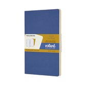 Moleskine Volant Journal- Lined Large For. Blue/ Jaune Ambre