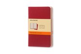 Moleskine Cahier Journals - Pocket - Gelinieerd - Rood - set van 3