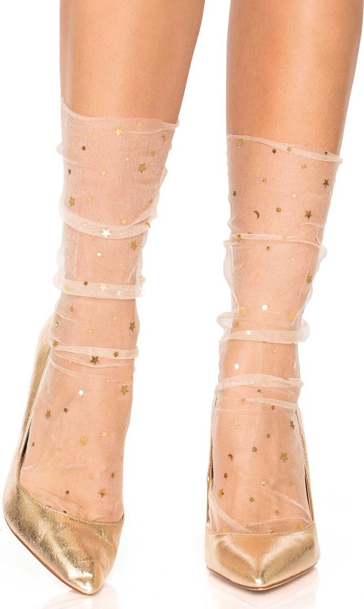 Tulle Star and moons socks