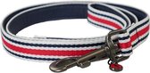 Joules Hondenriem 100 Cm Nylon Rood/wit/blauw