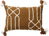 ZENO - Kussenhoes van katoen 40x60 cm Tobacco Brown - bruin