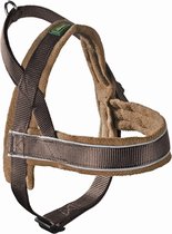 Hunter Harnas Norweger Racing Nylon - Hondentuigje - Bruin/Cognac- L - 62-75 x 2,5 x 2,5 cm