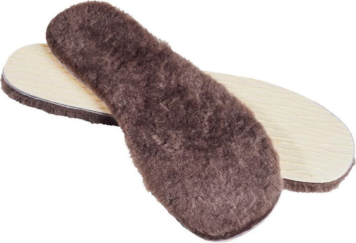 Fellhof lams wollen inlegzolen maat 46 – warme voeten - isolerend – vocht- en geur absorberend – zacht – anti slip bodem