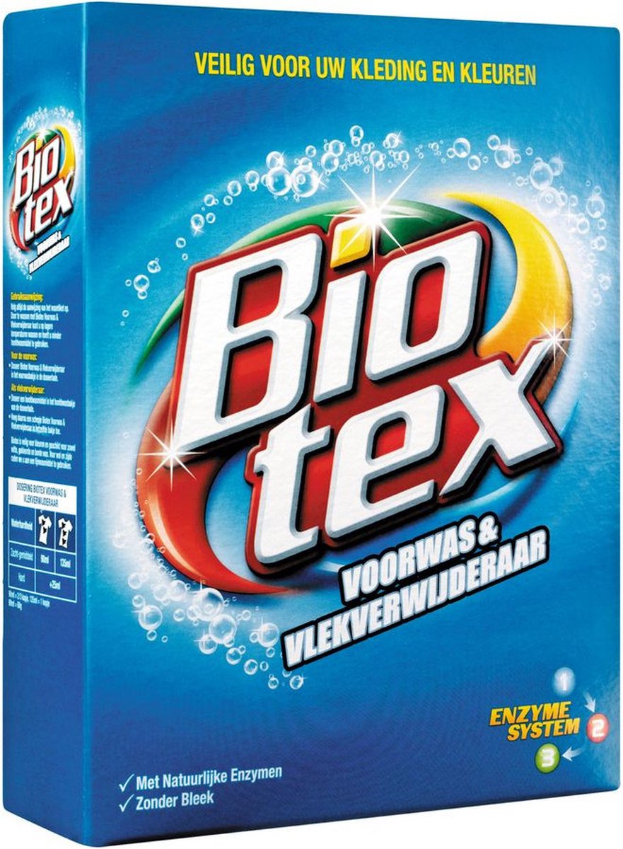 Biotex - Waspoeder - Voorwas & Waskrachtversterker - 2 KG (50 wasbeurten)