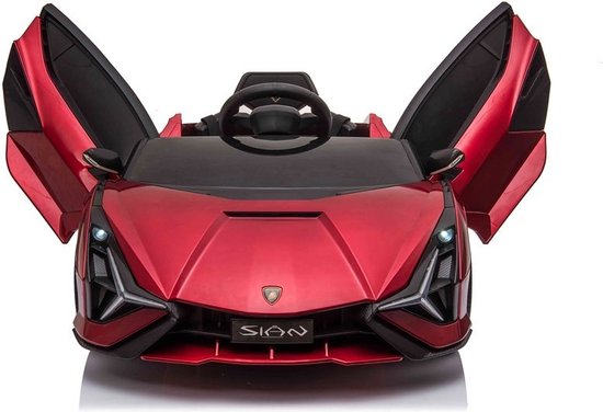 Voiture électrique pour enfants Lamborghini Sian Red 12V avec télécommande  pneus EVA