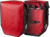 AGU Clean Enkele Fietstas Shelter Large Set - Rood - 42L - Waterdichte Fietstas - Lichtgewicht - Afneembare Schouderriem - Met 14" Laptopvak - 2 stuks