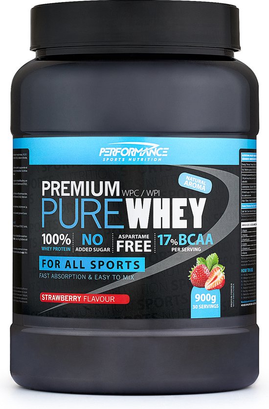 Performance Sports Nutrition - Pure Whey (Strawberry - 900 gram) - Whey...