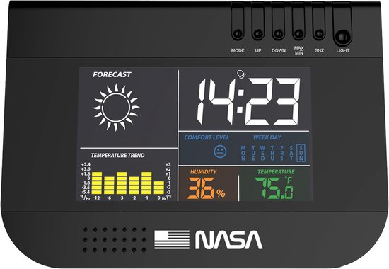 Nasa - Station Météo - Enceinte Bluetooth Wsp1500 Noire - Livrée