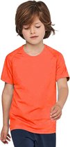 Oranje t-shirt sportshirt voor kinderen - Holland feest kleding - Supporters/fan artikelen - Sportkleding L (10/12)