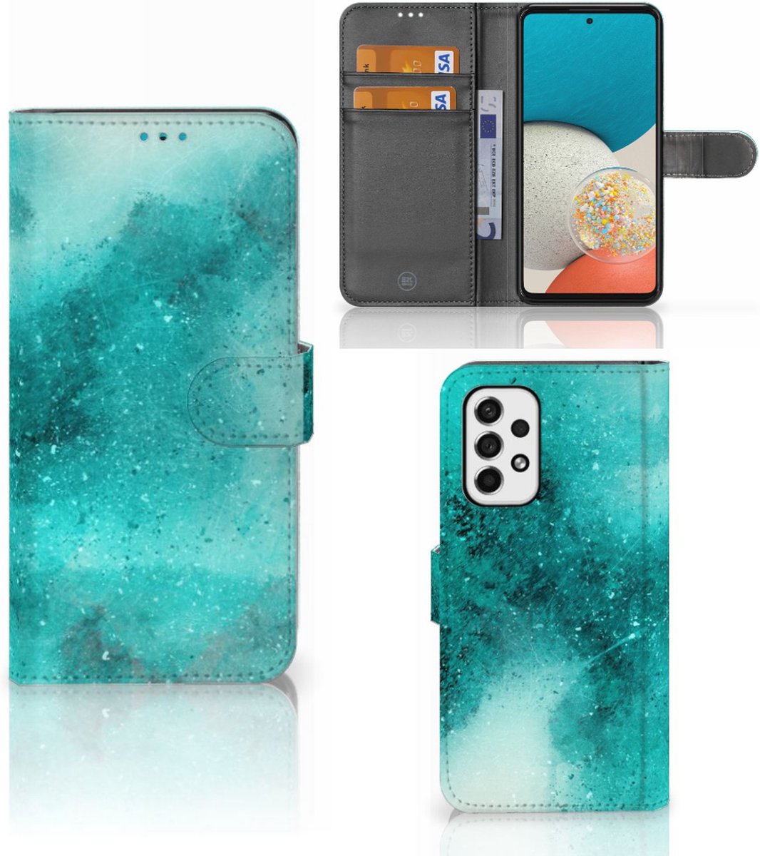 Hoesje Samsung Galaxy A53 Painting Blue
