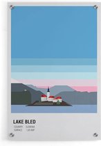 Walljar - Lake Bled Slovenia - Muurdecoratie - Plexiglas schilderij