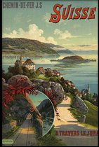Walljar - Suisse - Muurdecoratie - Plexiglas schilderij