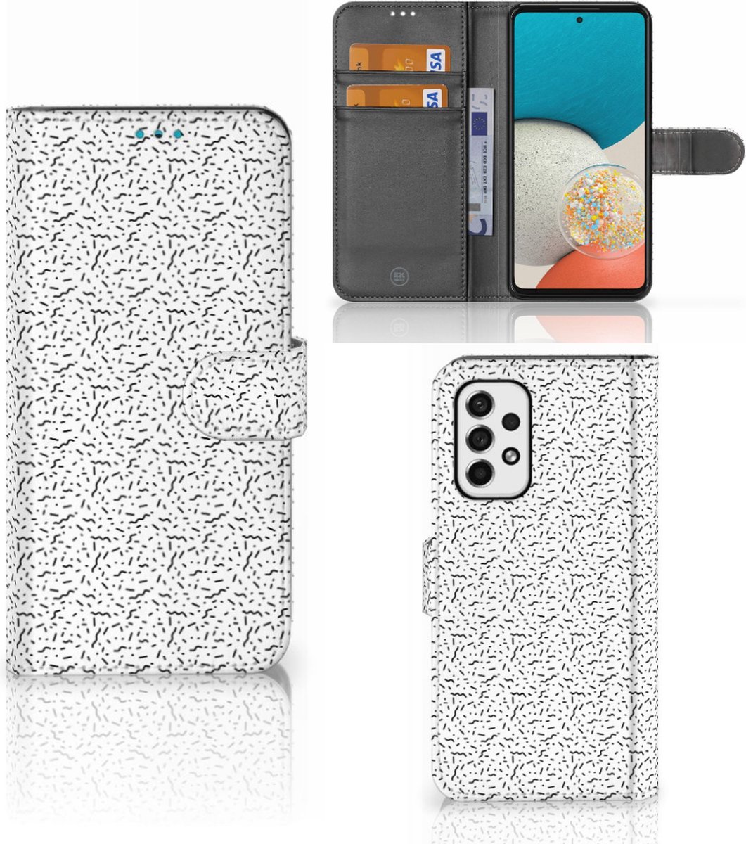Samsung Galaxy A53 Telefoon Hoesje Stripes Dots