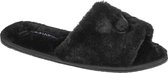 Calvin Klein Slipper Sandal Fur HW0HW00634-BAX, Vrouwen, Zwart, Pantoffels, maat: 36