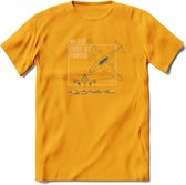 ME-262 Vliegtuig T-Shirt | Unisex leger Kleding | Dames - Heren Straaljager shirt | Army F16 | Grappig bouwpakket Cadeau | - Geel - S