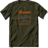 A-10 Warthog Vliegtuig T-Shirt | Unisex leger Kleding | Dames - Heren Straaljager shirt | Army F16 | Grappig bouwpakket Cadeau | - Leger Groen - L