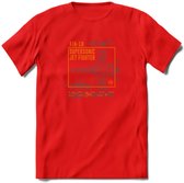 F-18 Vliegtuig T-Shirt | Unisex leger Kleding | Dames - Heren Straaljager shirt | Army F16 | Grappig bouwpakket Cadeau | - Rood - 3XL