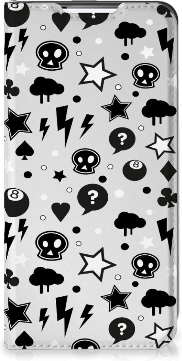 Mobiel BookCase Samsung Galaxy S22 Silver Punk