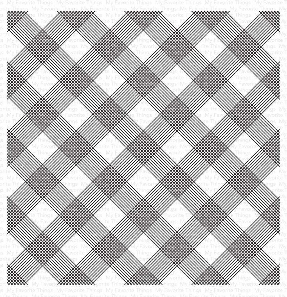 All Lined Up Diagonally Rubber Background Stamp (BG-115)