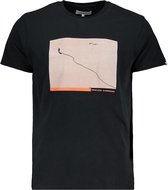 Haze & Finn T-shirt Tee Egevang X Hf Ma 0006  Midnight Black Mannen Maat - M