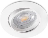 Braytron Plafondspots LED Inbouwspots Spotjes Verlichting-Ronde -Kantelbaar -Wit - 7W - 3in1 CCT (3000K / 4000K / 6500K)