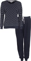 Tenderness Badstof Dames Pyjama Blauw TEPYD2124A - Maten: M
