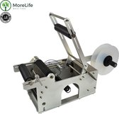 MoreLife Semiautomatische Flessen Etikettering Machine -  Semi Automatische Label Dispenser - Etiketten Apparaat Flessen - Label Maker - Draaibaar Apparaat - Labelen - Labeling