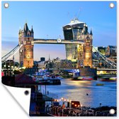 Tuinposters Tower Bridge - Londen - Engeland - 50x50 cm - Tuindoek - Buitenposter