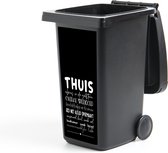 Container sticker Thuis - Liefde - Quotes - 44x98 cm - Kliko sticker